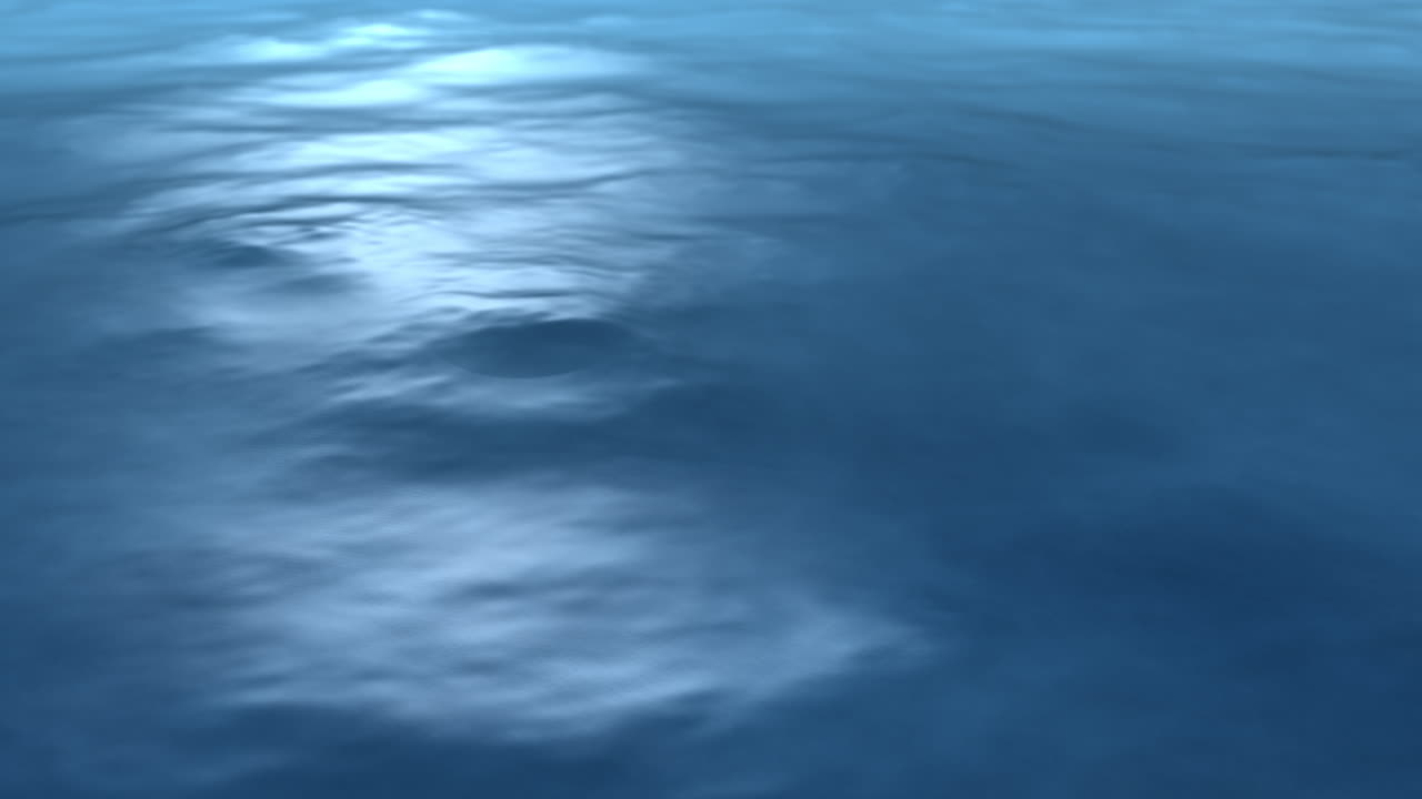 Animación en bucle continuo de textura abstracta de olas de mar azules.