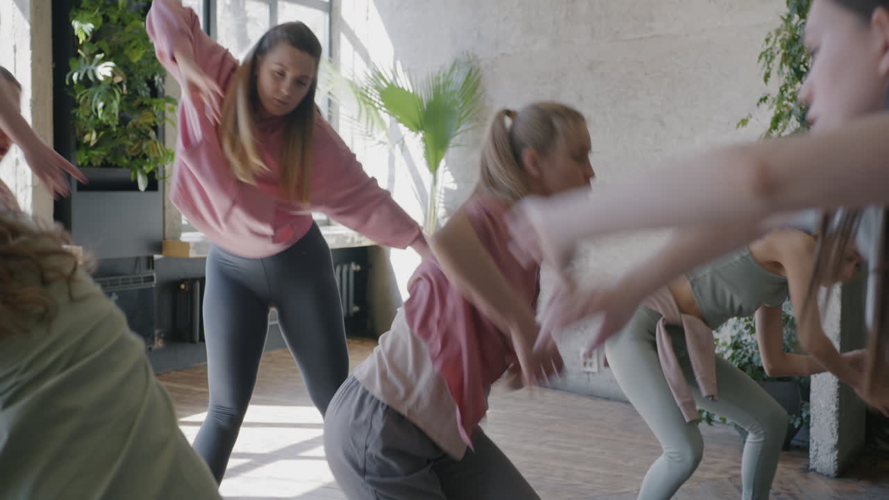 Women's Dance Class in a Studio