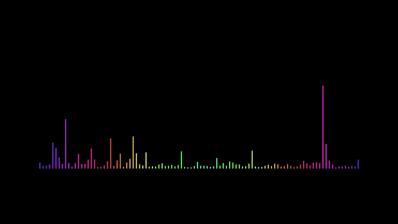 4k 추상 오디오 비주얼라이저 이라이저