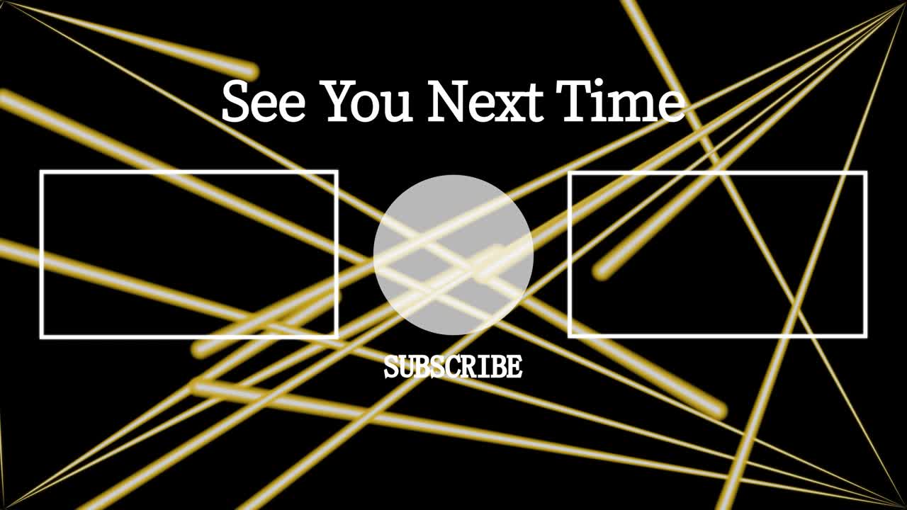 레이저 스테이지 세트  엔드 카드 엔딩 스크린 모션 그래픽