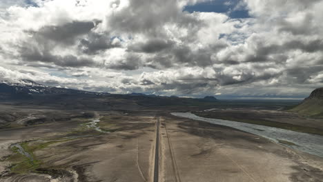 road-to-nowhere-in-Iceland-aerial-shot