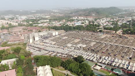 shot of garki ultra modern market, abuja nigeria