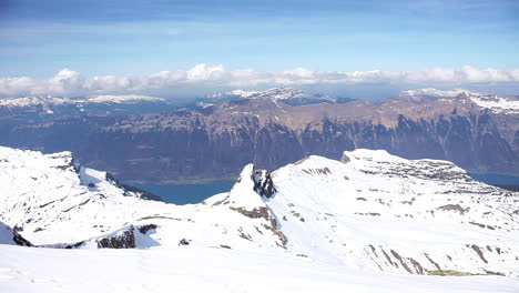 Berglandschaft-Im-Winter,-Stadtrand-Von-Grindelwald,-Schweiz