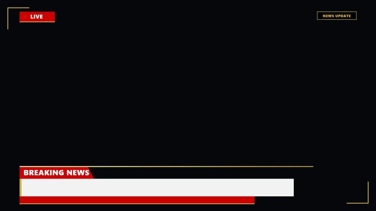 Grafisk overlay til breaking news-udsendelse (lower third)