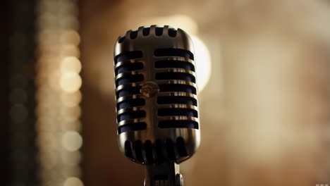 Vintage Microphone Close-up