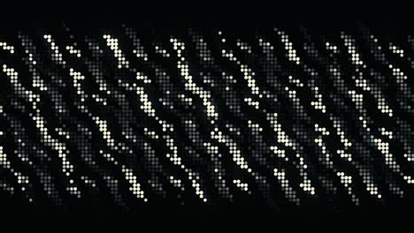 abstracto ruido de televisión en blanco y negro o efecto glitch, bucle sin costuras. movimiento. patrón pixelado monocromático con partículas ondulantes