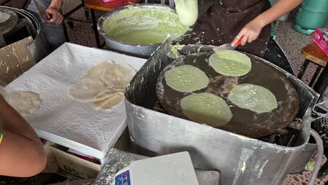 preparación secuencial del roti de azúcar de algodón