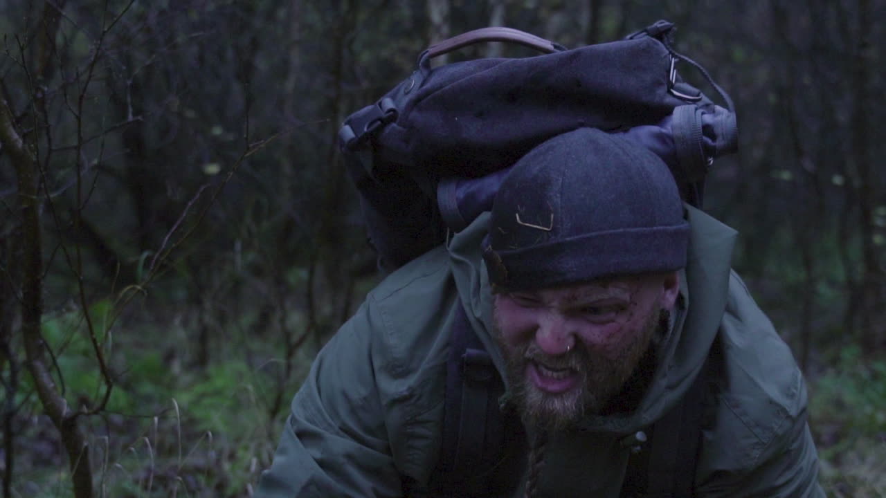 Annoying Man With Mud In Face Standing Up After Fall Down In Wet Muddy ...