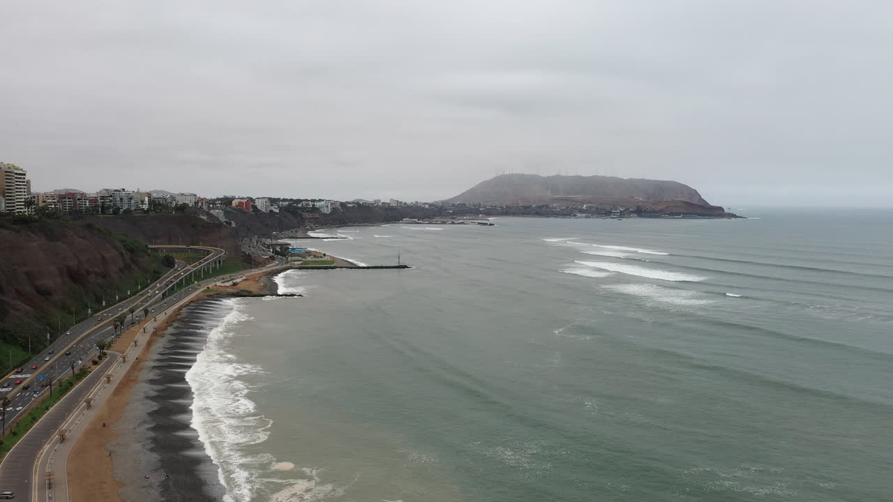 lima, perú, imágenes de drones. aéreo