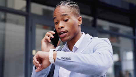 Black-man,-business-phone-call