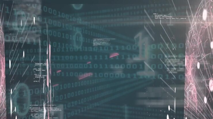 Animation af databehandling over binær kodning