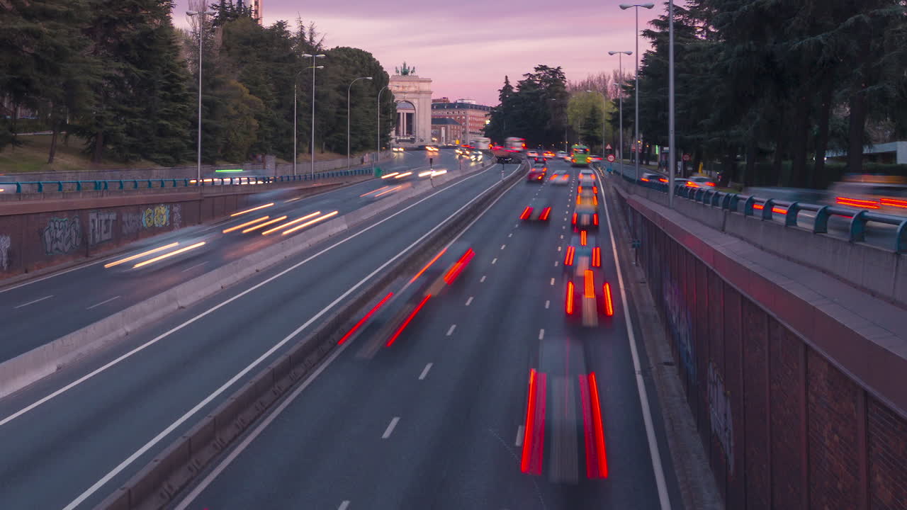 moncloa, 마드리드의 일몰