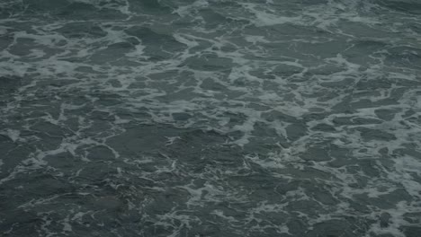 ocean waves in slow motion on a dark day