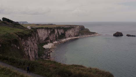 coastal cliffs and hiking path