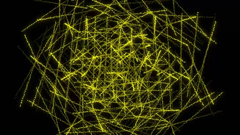 modello a forma di punto giallo animazione motion graphics