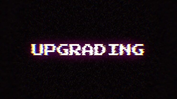 Intentional digital artifact injection fx animation, decoding a noisy scambled 8-bit text: upgrade