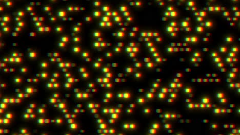 patrón de puntos amarillos y negros abstractos sobre fondo negro