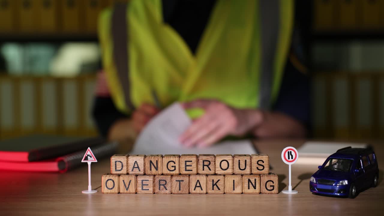 Dangerous Overtaking Road Safety Message