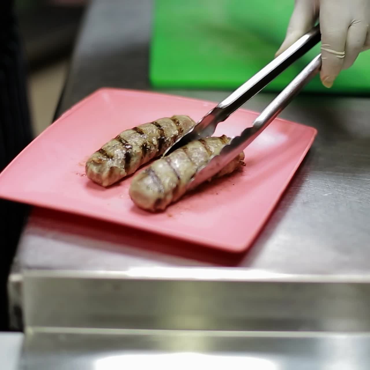Chef In Restaurant Kitchen Cooking