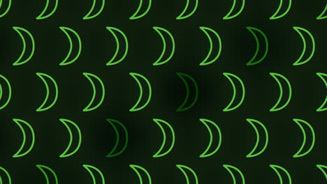 Patrón-De-Onda-Dinámica-Llamativas-Líneas-Verdes-Sobre-Fondo-Negro