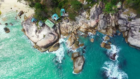 rocky stones and sea landscape