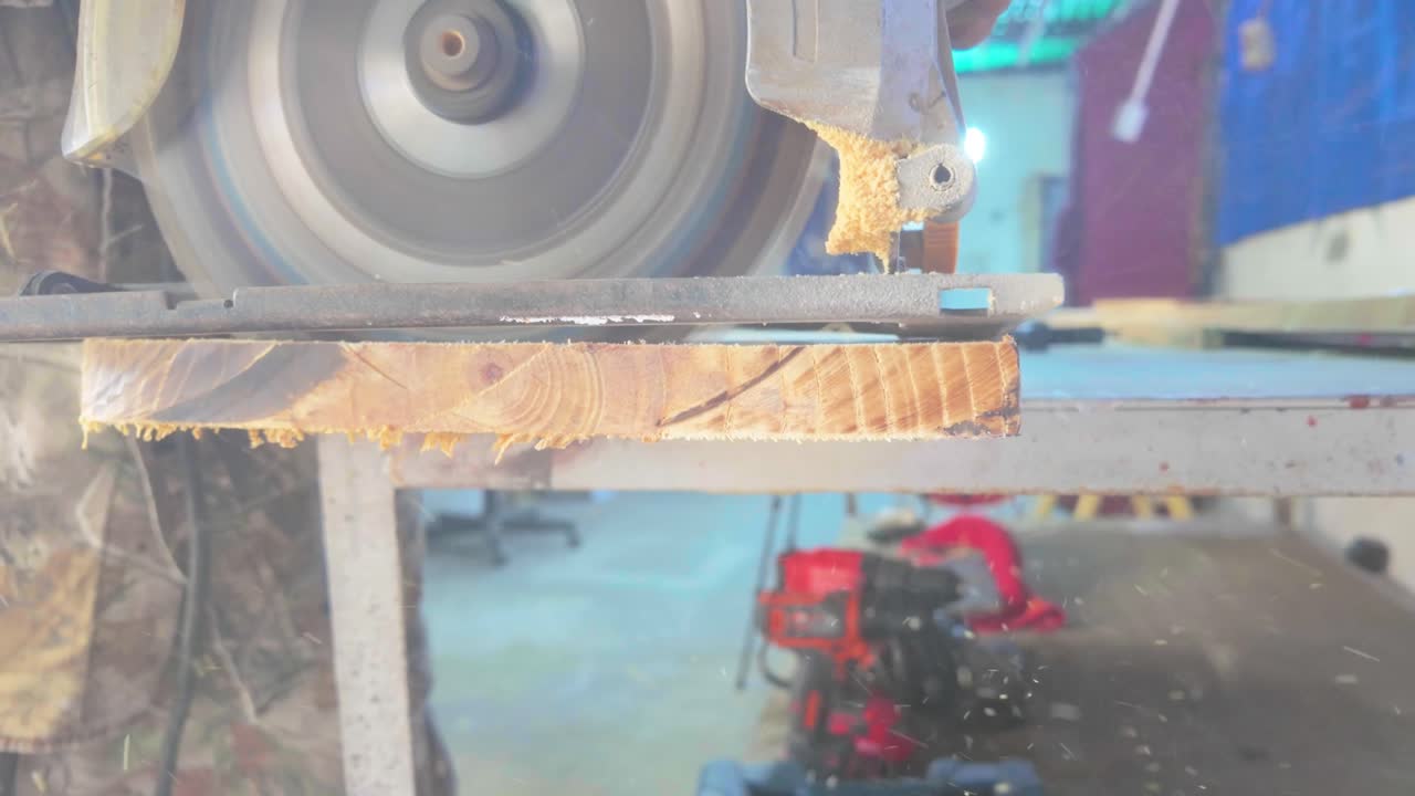 Close Up. Woodwork And People Concept