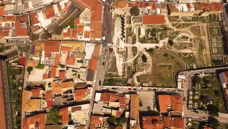 imágenes de aviones no tripulados de la ciudad de atenas y la acrópolis