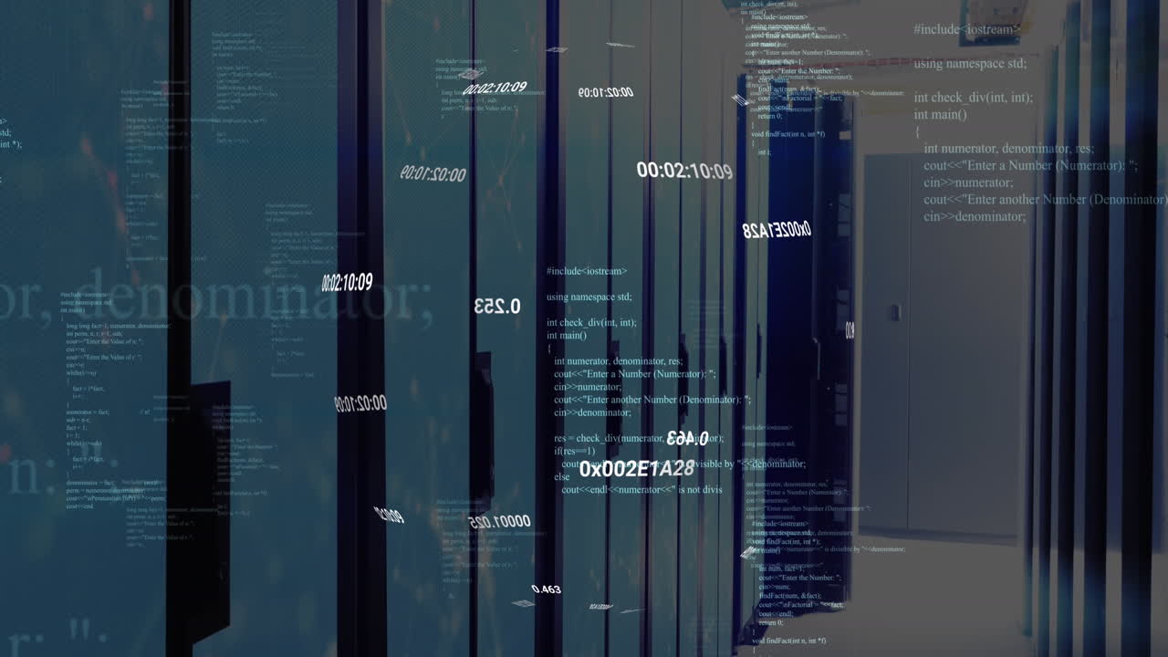 Animation of data processing over computer servers