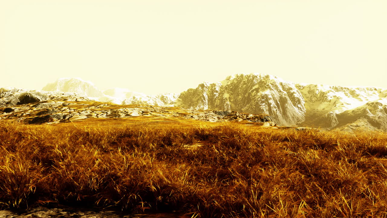 hora de oro en las montañas