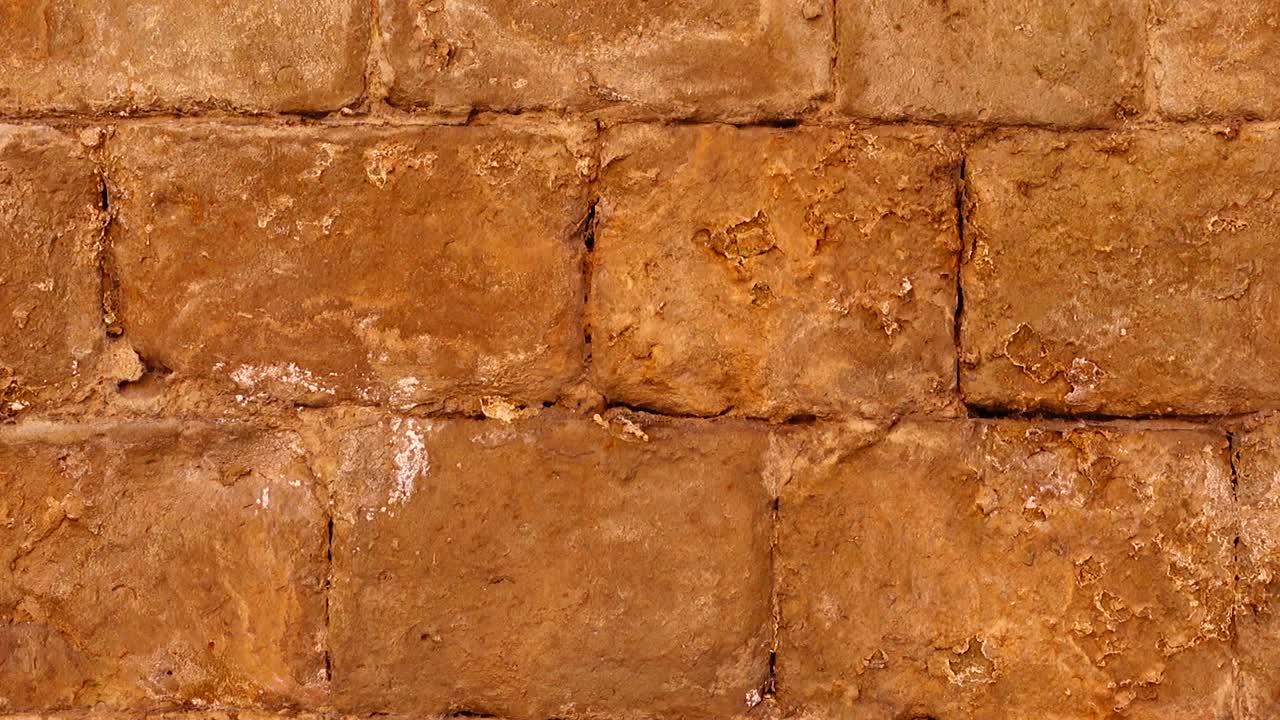 Un muro di pietra. Sfondo per riprese