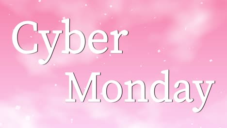 cyber monday sale event text animation motion graphics