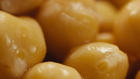 close-up of chickpeas