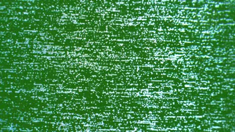 distorted green tv screen