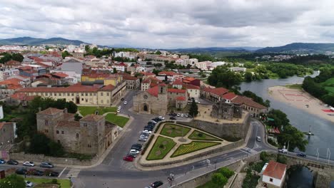 vista aérea de barcelos, braga, portugal