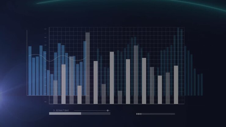 Animation of data processing over light spots