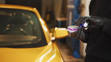 proceso de detallado de automóviles