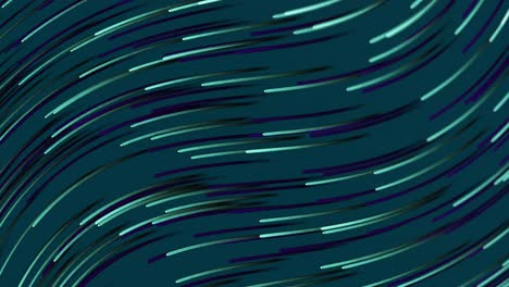 animation of light trails pattern moving on seamless loop on blue background