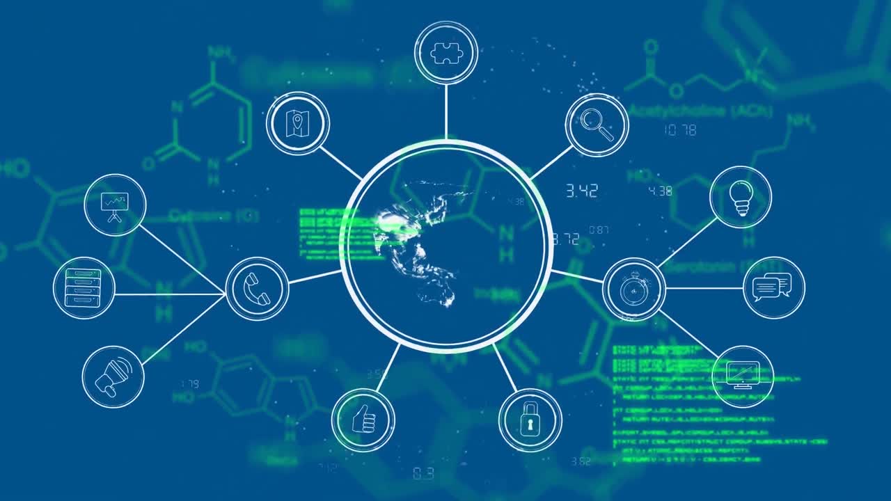 라벨 네트워크를 가진 지구