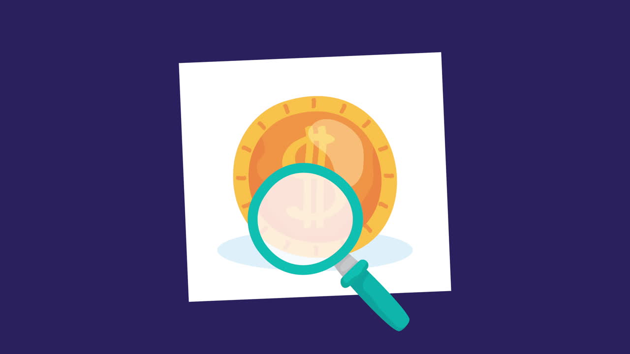 moneda con lupa dinero finanzas