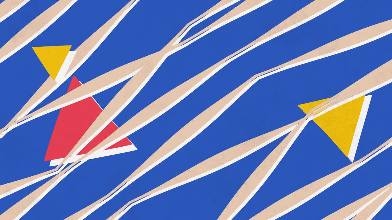 파란색 배경으로 구성된 추상적인 작곡