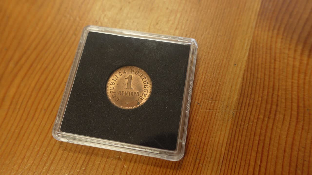 coleccionista de monedas. colección de monedas certificadas