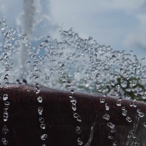 detail close up of fountain