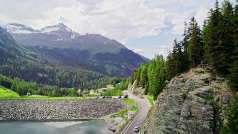 Breathtaking-landscape-scenery-around-Lai-da-Marmorera-in-Switzerland