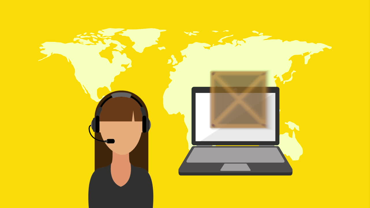 diseño de servicios de entrega, animación de video