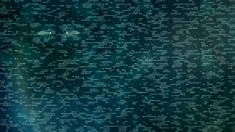 programming or hacking code strings on screen, encoded message, encryption