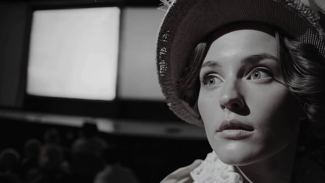 Vintage Movie Theater Scene