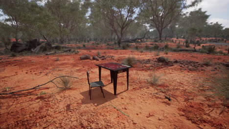 old-ruster-metal-table-in-desert