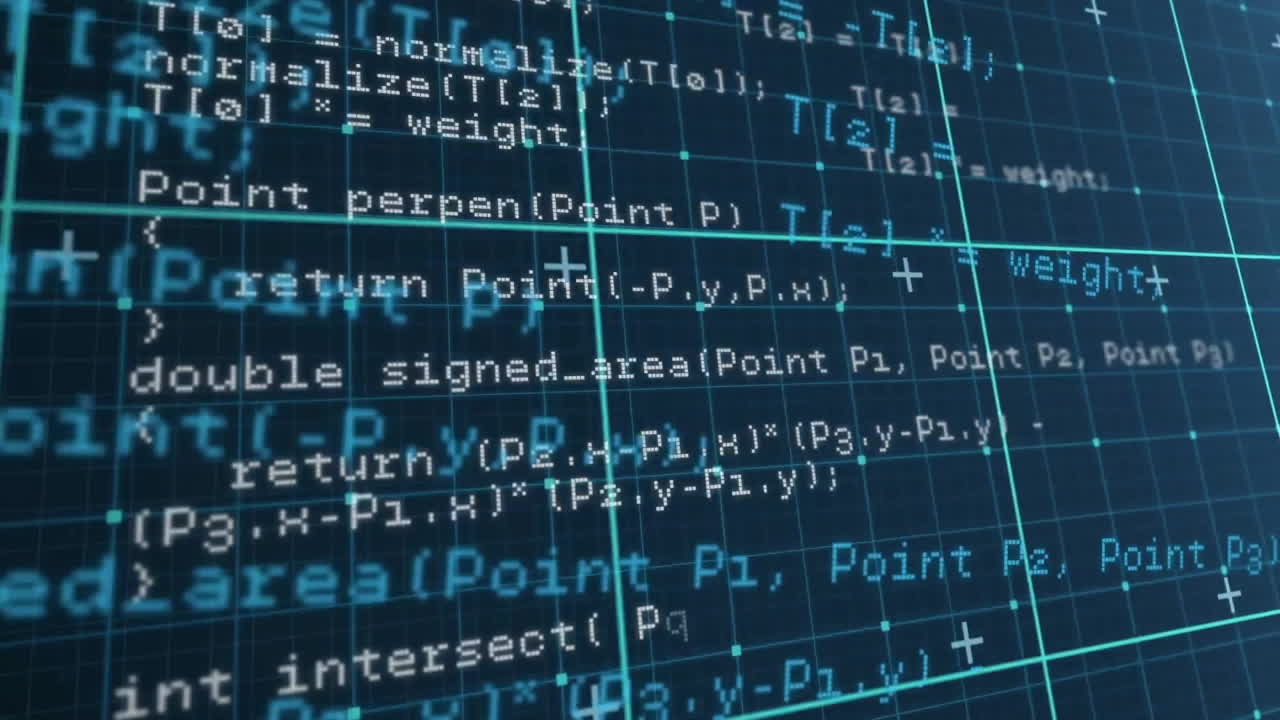 Animation of data processing over shapes