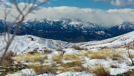 Time-lapse-De-Movimiento-De-Las-Montañas-De-Las-Cascadas-Del-Norte-Del-Este-En-Washington