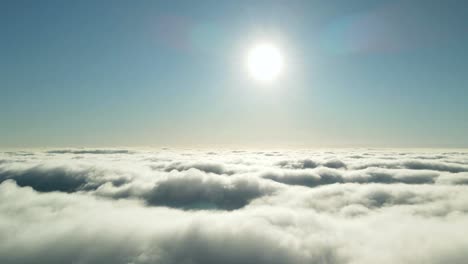 beautiful white sea of clouds - time lapse